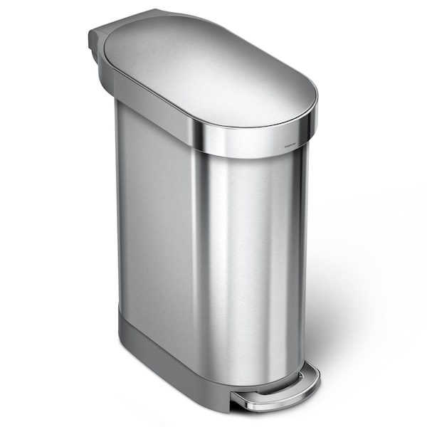Simplehuman 45 Liter/12 Gallon Slim HandsFree Kitchen Step Trash Can